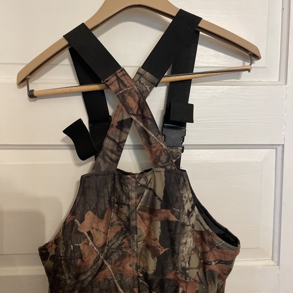Trail Crest Soft Oak Camo Highland Timber 2 Piece Kid Quiet Hunting Gear Bibs - Picture 8 of 16